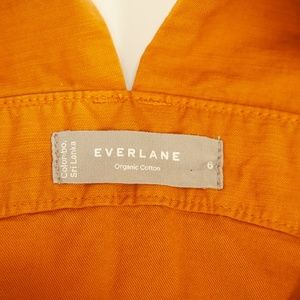 EVERLANE Organic Cotton  Mustard Overall BIB